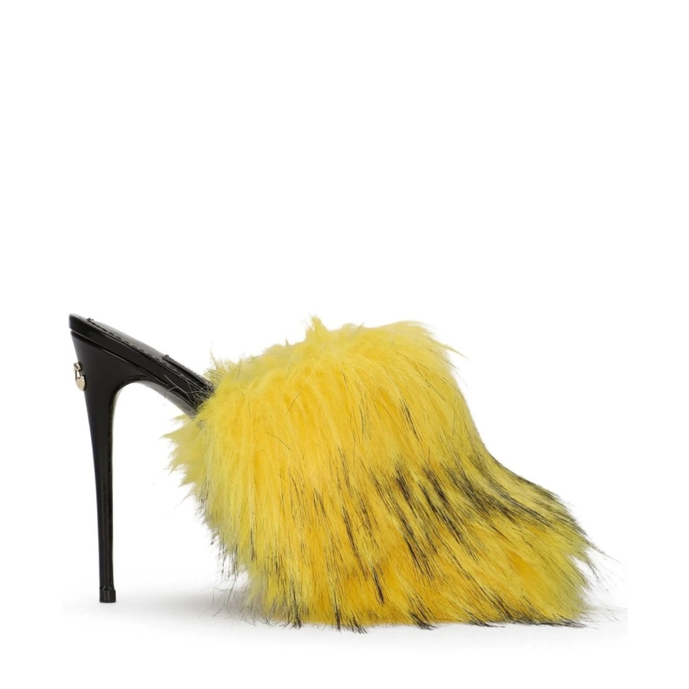 DOLCE & GABBANA
Faux Fur Mules In Gelb